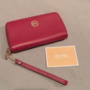 Michael Kors Merlot Fulton Wallet